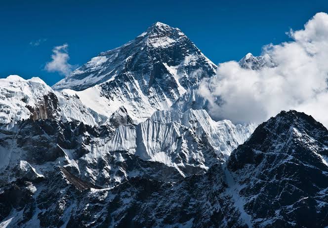 Mount Everest, the highest point on earth