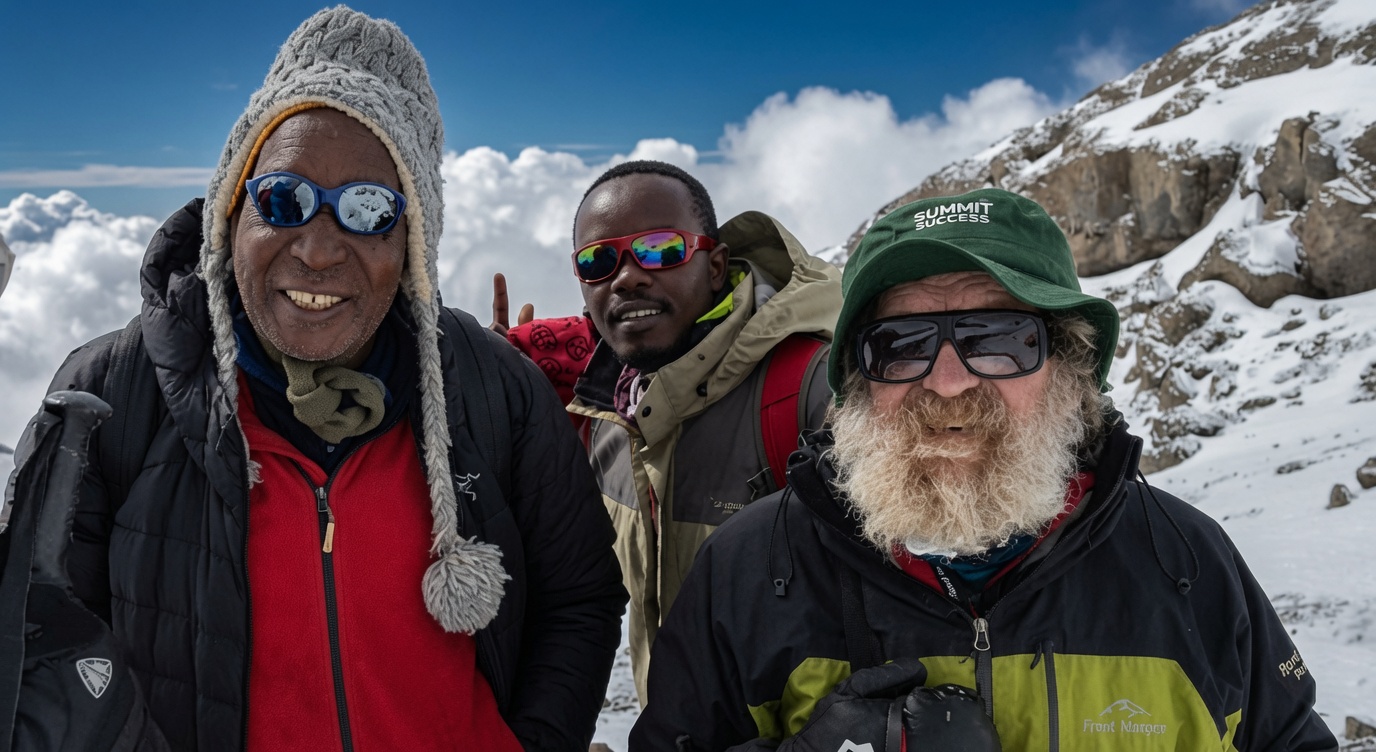Aleksander Doba on Mount Kilimanjaro